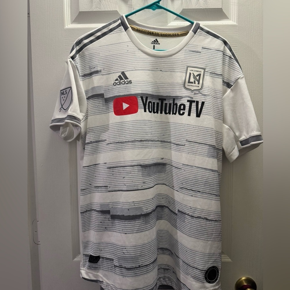 Adidas LAFC Away Jersey in White and Gray